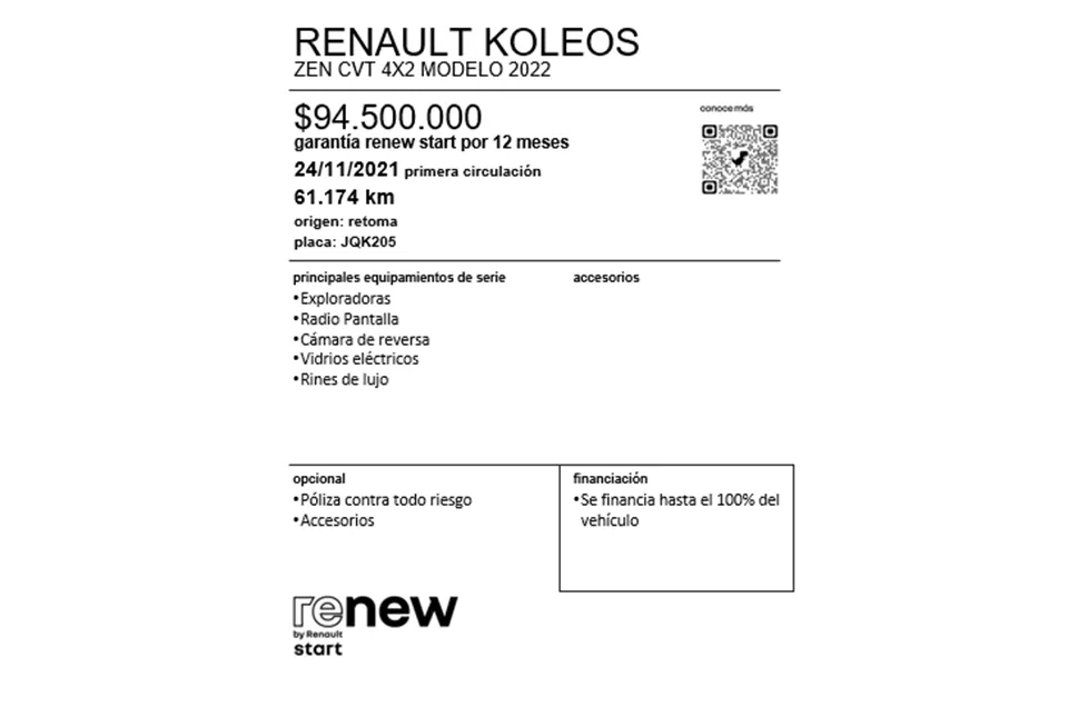 KOLEOS ZEN 4X2 PH2 16